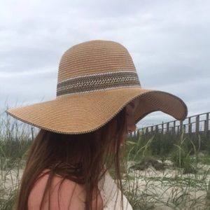Floppy straw hat